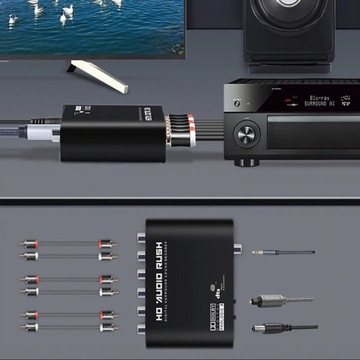 TOSLINK SPDIF 5.1 АНАЛОГОВЫЙ AC3/DTS ОПТИЧЕСКИЙ декодер