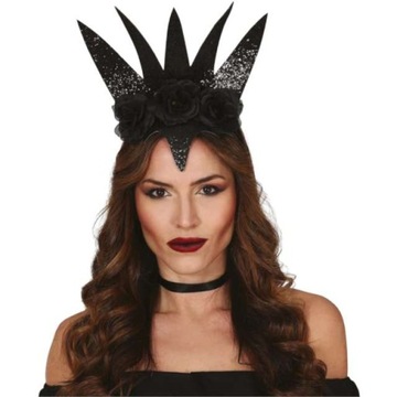 KORONA tiara MROCZNA KRÓLOWA WIANEK HALLOWEEN zęby