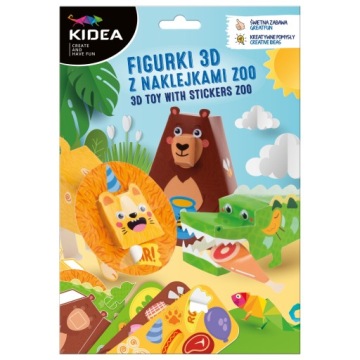 Kidea, Фігурки 3D з наклейками ZOO