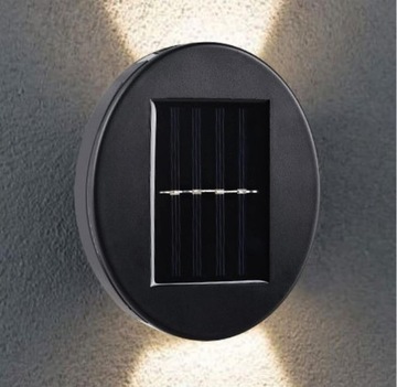 Solarna lampa ścienna Zewnętrzna oświetlenie stylowa kinkiet dekoracja