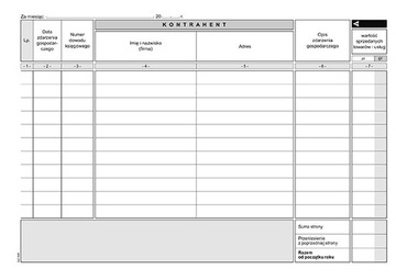 Druk Michalczyk i Prokop podatkowa KPiR A5 K-3u