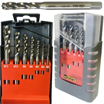Комплект машинных метчиков FANAR M3-M12 HSSE INOX OPTI Swivel