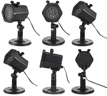 РОЖДЕСТВЕНСКИЙ СВЕТОДИОДНЫЙ ЛАЗЕРНЫЙ ПРОЕКТОР 12 УЗОРОВ 6ВТ ЗВЕЗДЫ СНЕЖИНКИ