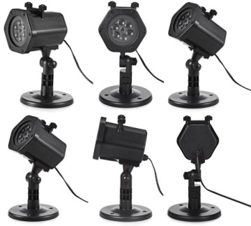 РОЖДЕСТВЕНСКИЙ СВЕТОДИОДНЫЙ ПРОЕКТОР 12в1 ЗВЕЗДНОЕ ШОУ ПОДВИЖНОЕ