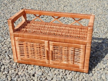 ПЛЕТЕНАЯ ПОЛКА, МАЛЕНЬКИЙ ПОДВЕСНОЙ ШКАФ С ДВЕРЬЮ