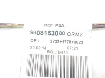 9656164180 SVAZEK KABEL 1.6 HDI 80 2014 PEUGEOT 308 SW
