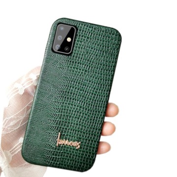ETUI SKÓRA WĘŻA DO SAMSUNG A71 CASE + SZKŁO