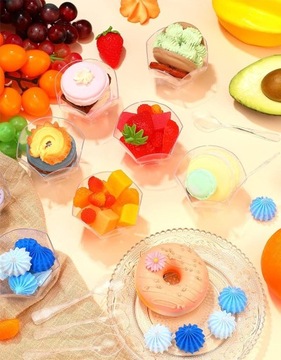 Десертные стаканчики CROWN FINGERFOOD, многоразовые контейнеры, 90 мл, 24 шт.