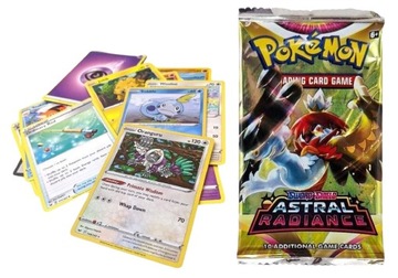 Коллекционные карточки Pokemon Astral Radiance с сумкой из 10 штук Пикачу