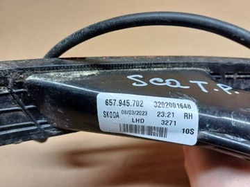 SKODA SCALA ODRAZKA NÁRAZNÍKU PRAVÝ ZADNÍ 657945702 GB