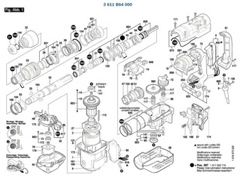 Pierścień Młot udarowy BOSCH GBH5-40DCE 000