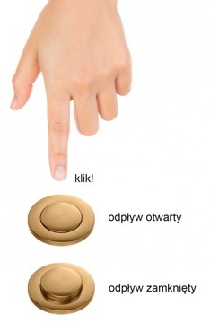 Quadron Syfon 1-komorowy do zlewozmywaków granitowych 3 1/2 Miedź PVD