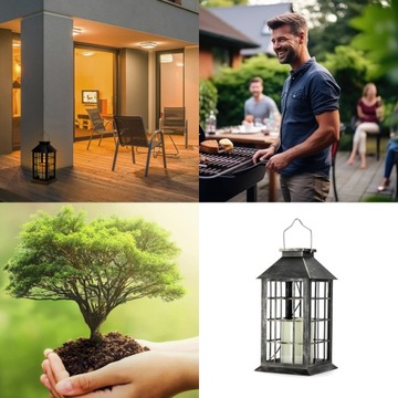 Украшение могилы Фонарь Кладбище Солнечная Свеча