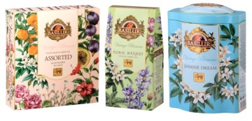 Чай Basilur PASSION TROPICA зеленый крупнолистовой СТРАСТЬ РОМАШКА - 75 г