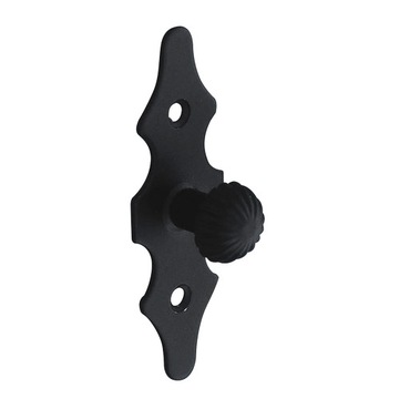 Gałka meblowa z szyldem Uchwyt Czarny 92x30mm Stal