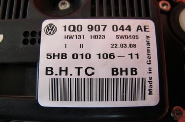 VW EOS 1F PANEL KLIMATIZACE VENTILACE CLIMATRONIC 1Q0907044AE