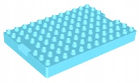 LEGO DUPLO Płyta 93607 lazurowa Płytka 8x12 Medium Azure