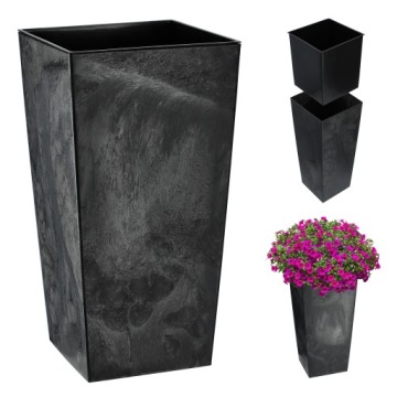 DONICZKA DONICA NA KWIATY 36cm OSŁONKA Z WKŁADEM WYSOKA KWIETNIK