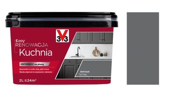 FARBA V33 EASY RENOWACJA KUCHNIA ANTRACYT 2L