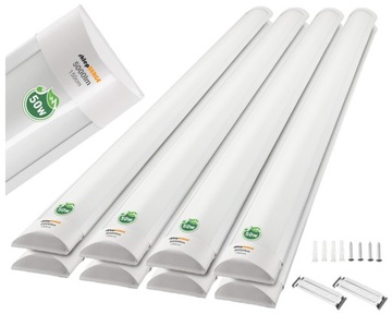8x Oprawa Natynkowa LED 150cm 50W Panel Świetlówka