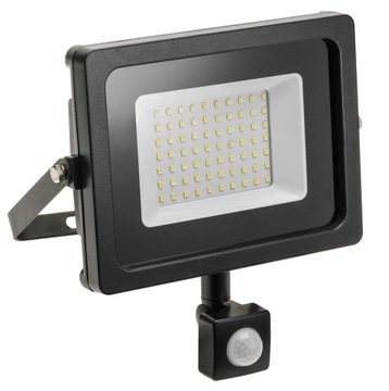 Naświetlacz LED iNEXT czujnik ruchu 50W czarny GTV