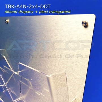 Tablica na Kartki A4 x8 kieszeń z plexi, ORGANIZER