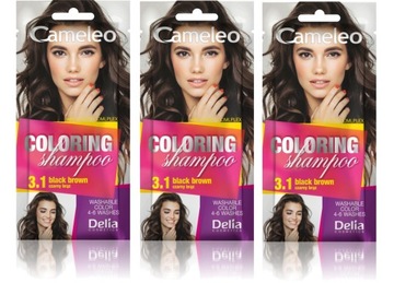 3xCAMELEO SZAMPON KOLORYZUJĄCY 3.1 CZARNY BRĄZ