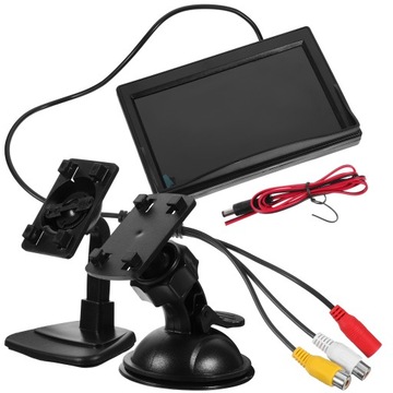 5-CALOWY KOLOROWY MONITOR LUSTRZANY TFT LCD Z PŁASKIM PANELEM HD