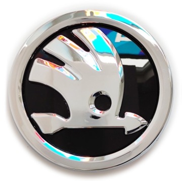 SKODA LOGO EMBLEMAT передний/задний 80 мм для SUPERB, FABIA, OCTAVIA