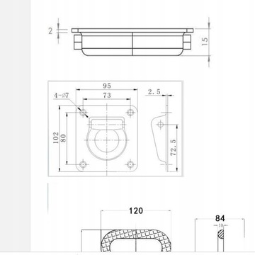 Якорь для крепления крюка, грузовой якорь 304
