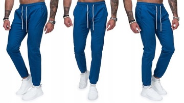 MF145 r. XL Jeansy ze Ściągaczami JOGGERY MĘSKIE