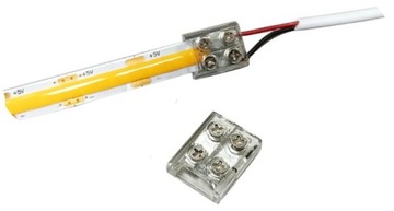 ŁĄCZNIK ZŁĄCZKA TAŚM LED KABEL NA ŚRUBY COB 10mm