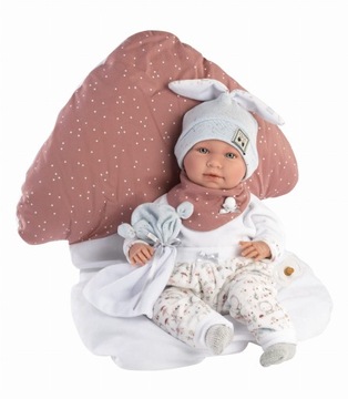 Lalka Llorens MIMI con cojín seta 74032 42cm