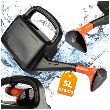 KONEWKA OGRODOWA 5L CZARNA Z SITKIEM PODLEWACZKA