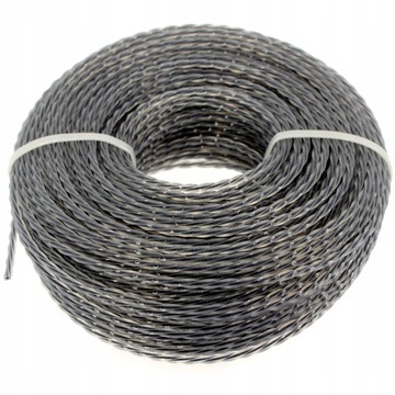 ЛИНИЯ ДЛЯ РЕЗКИ ГОЛОВКИ БЕНЗИНОВОЙ ЩЕТКИ МАСЛЯНАЯ, 3,0 ММ, УСИЛЕННАЯ, ГОФРИРОВАННАЯ