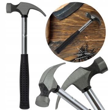 MŁOTEK SZEWSKI 25CM MŁOT STOLARSKI METALOWA RĄCZKA STALOWY Z ZĘBAMI