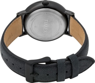 Zegarek męski czarny TIMEX multidata modny od garnituru bransoleta i pasek