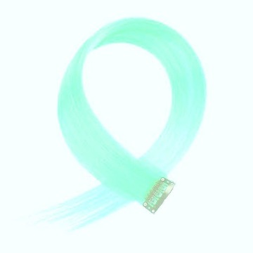 PASMO PASEMKO WŁOSÓW KOLOROWYCH KLIPS TURKUSOWE