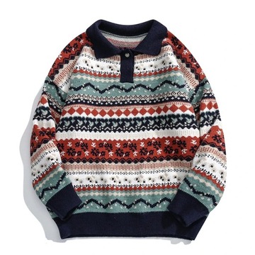 Fleece Quarter Zip Pullover Men Luxury Vintage Ove