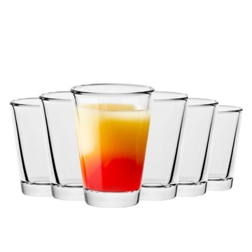 Szklane KIELISZKI Do SHOTÓW Wódki Tequili ZESTAW 6x58ml DUŻE Produkt Polski
