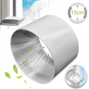 ZŁĄCZE DO RURA KLIMATYZATORA PRZENOŚNEGO 150MM