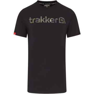 Koszulka Wędkarska Bawełna Trakker CR Logo T-Shirt Black Camo r. L