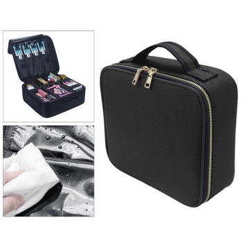 Дорожный косметичка из искусственной кожи, черный