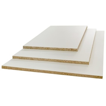 Płyta wiórowa 12 mm laminowana na biało EGGER formatki - 110x40cm