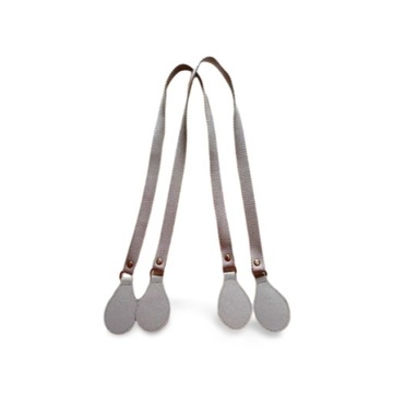 Uchwyty 85cm delongie materiałowe szare grigio chiaro do obag o bag bagobag