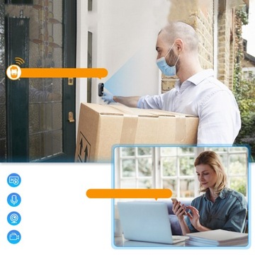 BEZPRZEWODOWY DZWONEK DO DRZWI, DZWONEK DO DRZWI WIDEO, NOKTOWIZOR, IP65