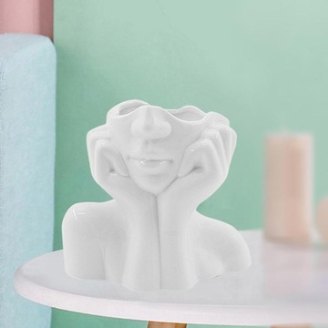 2x Абстрактное женское лицо Ваза для цветов