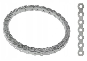 Taśma montażowa stalowa perforowana 15x0,8mm 25m