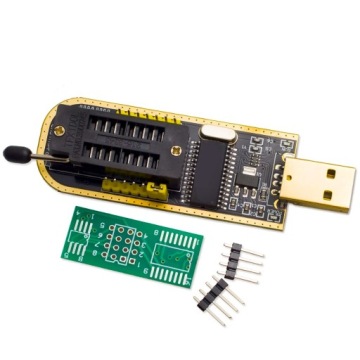 USB программатор CH341A SPI Flash EEPROM + зажим
