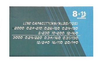 Катушка BX 2000 с 9 подшипниками SPINING MATCH